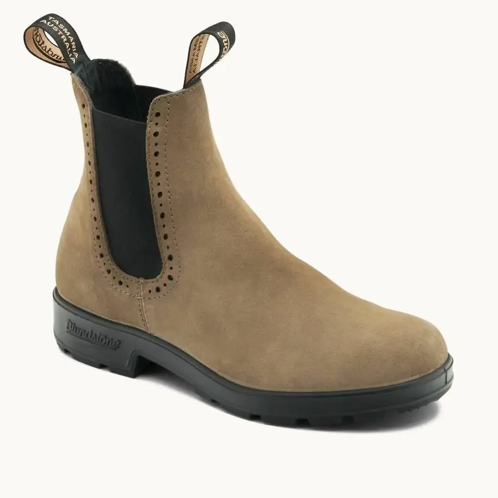 NEW BLUNDSTONE women's high top boots in dark mushroom